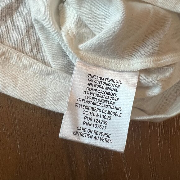 Alice + Olivia - White Shoulder Pad Cropped Muscle Sleeve Tank - Size L - Picture 6 of 7